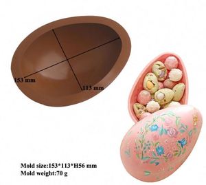 New Arrivals Easter Egg <b>Silicone</b> Chocolate Moulds Mousse Pastry <b>Baking</b> Cake Tools Easter Egg Cake Mold - Product Image 2