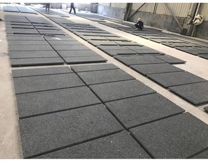 Azulejos de pedra preto preto projetado para granito preto preto preto Angola projetado cortado em tamanhos acabamento de jato de água polido - Product Image 5