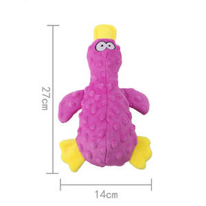 ของเล่นสัตว์เลี้ยงในบ้านทำจากยางลาเท็กซ์ เป็นมิตรกับสิ่งแวดล้อม มีเสียงกรอบแกรบ ของเล่นสุนัขแบบยัดไส้ ทนทาน ช่วยทำความสะอาดฟัน ของเล่นเสียงดังสำหรับลูกสุนัข ของเล่นดึงเล่นเพื่อความสนุก - Product Image 5