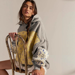 Felpe con Cappuccio da Donna Personalizzate con Logo, Casual, Autunno Inverno, Streetwear, con Ricamo Floreale, Maniche Lunghe - Product Image 4