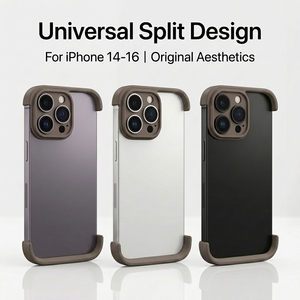 แผ่นรองมุมกันกระแทก TPU แบบนิ่มสำหรับ16 PRO MAX 15 Pro <span class=keywords><strong>14</strong></span> PLUS 13 12กรอบ360เต็มตัวกันกระแทก - Product Image 5