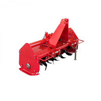 Rotocultor de Servicio Pesado con Profundidad de Labranza de 8-12 cm, Accionamiento por Cadena Lateral, Rotocultor Rotatorio para Tractor de 3 Puntos