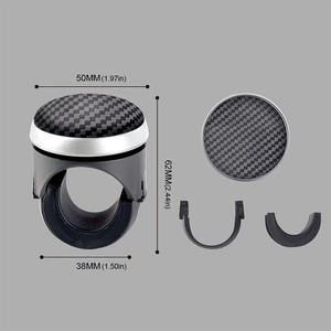 Bouton de <span class=keywords><strong>volant</strong></span> de voiture SIlicone Wheel <span class=keywords><strong>Spinner</strong></span> Rotation en forme de boule Roulement Power Handle One <span class=keywords><strong>Hand</strong></span> Steering Boost Automobile Part - Product Image 2