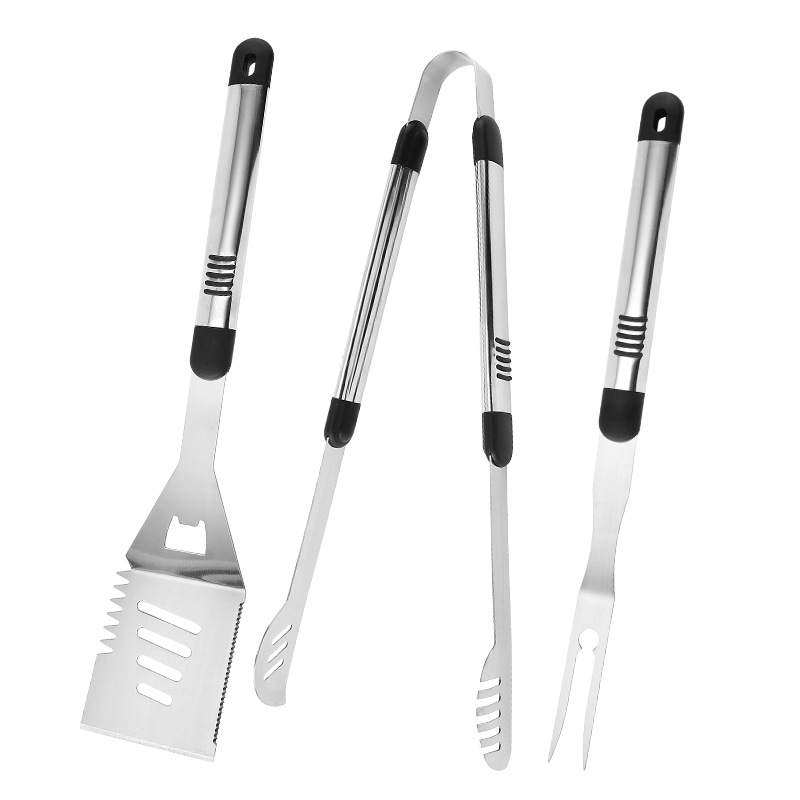 silver Non-slip handle baking utensils three-piece set