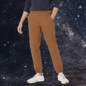 Pantalon décontracté slim pour homme, toile respirante, taille mi-élastique personnalisée, design brodé, imperméable, coupe-vent, léger - Product Image 2