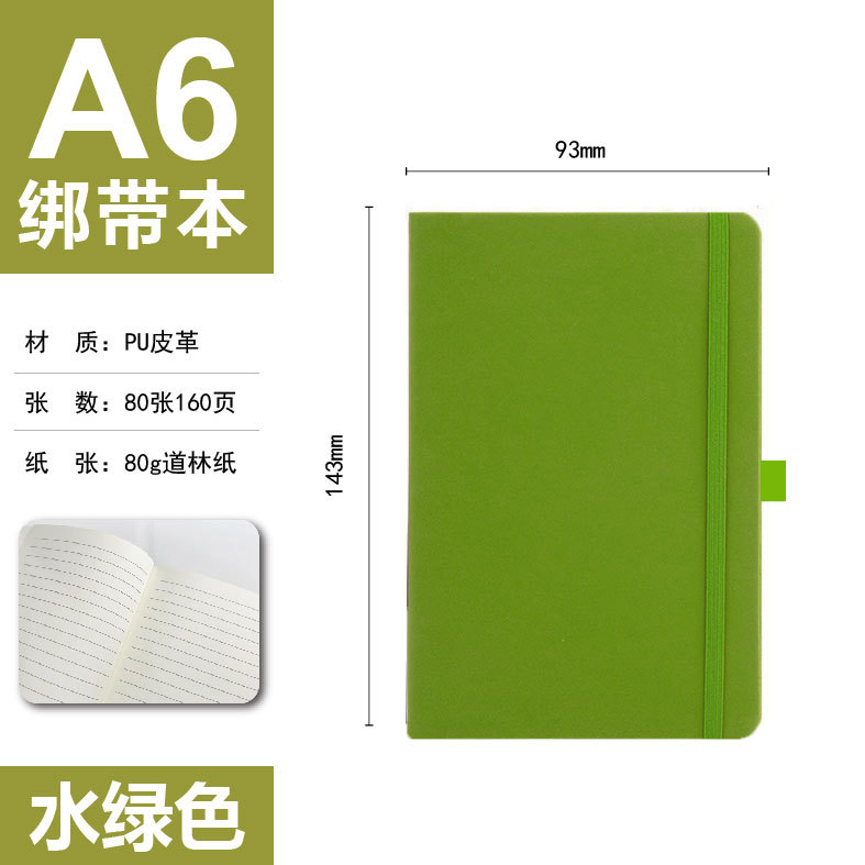 Vert herbe d'eau a6-80 feuilles 160 pages