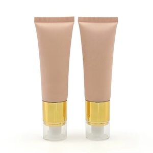 Emballage personnalisable pour petit tube de crème BB, fabriqué en usine, tube ovale en plastique avec pompe, imprimé en couleur, conteneur cosmétique vide - Product Image 6