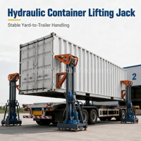Système de levage hydraulique pour conteneurs de 20 GP, 40 GP, 40 HQ, utilisation pratique, capacité de 35 tonnes, élévateur de conteneurs robuste sur mesure