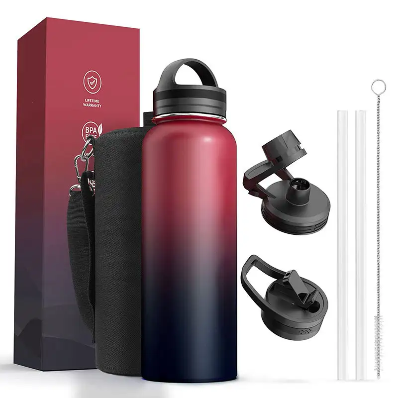 Stainless Steel Water Bottle Insulated Vacuum Flasks Thermoses Double Wall Vacuum Camp Water Bottles
