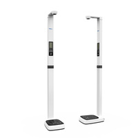 Máquina de Medición de Altura, Peso e IMC Ultrasónica, Pantalla LCD de 5 Pulgadas, Diseño Plegable, Adecuada para Exámenes de Salud