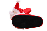 Nouveau style de pantoufles de père noël, chaussures d'intérieur catton, jouets en peluche, cadeaux pour amis, pantoufles de vacances personnalisées