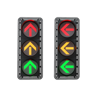 Feu de signalisation routière à 3 voies avec flèches, rouge et vert haute luminosité, avec boîtier métallique