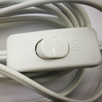 Support de lampe E12 standard américain, câble parallèle blanc avec interrupteur, directement de l'usine