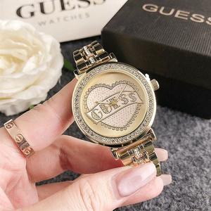 <span class=keywords><strong>Reloj</strong></span> de Mujer <span class=keywords><strong>Guess</strong></span> Tuhao con <span class=keywords><strong>Diamantes</strong></span> Dorados, Estilo Sencillo y Sofisticado, para Estudiantes, Aleación, 38mm, Movimiento de Cuarzo, Estilo Casual, con Agujas - Product Image 1