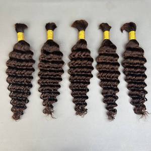 Capelli Umani 100% per Intrecciatura Boho, Onda Profonda, Senza Trama, Biondo Miele, Effetto Bagnato e Ondulato - Product Image 2
