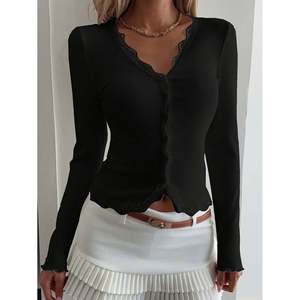 Slim Fit Long Sleeve Solid <b>Cardigan</b> <b>White</b> Women's <b>Cardigans</b> - Product Image 1