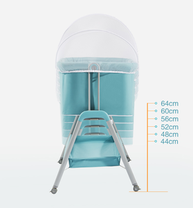 Lo más nuevo, cama de bebé ajustable de 6 alturas, cuna para dormir, cunas de bebé de viaje con <span class=keywords><strong>bolsa</strong></span> de viaje, cuna mecedora para bebé - Product Image 3