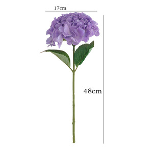 <b>Hydrangea</b> <b>Artificial</b> <b>Flowers</b> Silk Fabric High Simulation Wedding Home Decorations Blue Purple White Light Pink - Product Image 4