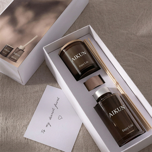 AIKUN Fournisseur d'usine OEM – Ensemble de bougies parfumées longue durée à forte fragrance pour chambre, salle de bain, relaxation, cadeau - Product Image 3