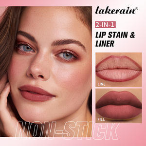Lakerain New Vegan <span class=keywords><strong>Lip</strong></span> Liner Stain Pen Marcador de manchas de labios a prueba de agua Fácil de colorear Mancha de contorno de labios de larga duración - Product Image 3