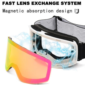 畅销儿童冬季运动太阳镜OEM ODM防紫外线户外滑雪护目镜带磁性镜片 - Product Image 4