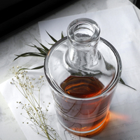 Botol Kaca Kosong 750ml untuk Minuman Keras (Whiskey, Gin, Rum, Vodka, Tequila) Model Gunung Bawah, Custom, Laris Manis