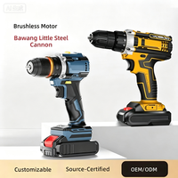 Nouvelle perceuse sans fil 16,8 V sans balais - Perceuse pistolet compacte haute performance rechargeable au lithium-ion avec mandrin à changement rapide, 23 pièces