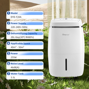 Déshumidificateur à compresseur Deye, fabricant et producteur, contrôle intelligent de l'humidité, déshumidificateur domestique <span class=keywords><strong>pour</strong></span> <span class=keywords><strong>chambre</strong></span> à coucher - Product Image 6