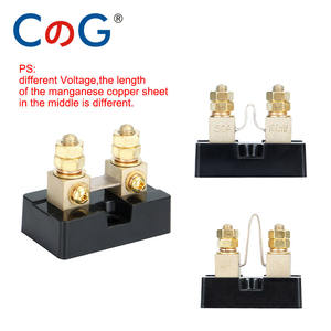 CG Tipo de EE. UU. FL-15 5A 10A 20A 50A 75A 100A 200A 300A 500A 50mV 75mV 100mV de latón eléctrica corriente DC Shunt resistencia con Base - Product Image 6