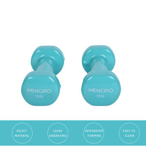 重量挙げビニールダンベル用シアンコーティング六角ダンベルセットゴム素材フィットネス機器サプライヤーによる販売 - Product Image 3