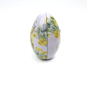Custom Printed Easter Egg Shaped <b>Tin</b> Box Empty Egg Shape Tinplate Candy <b>Chocolate</b> Gift Can Easter Party Favor Metal Packaging - Product Image 2