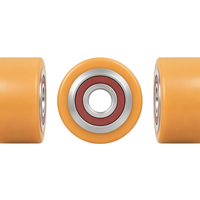 Roue de charge en polyuréthane EP NOBLIFT HELI 80x60mm avec roulement 6204 1.5T pour transpalette électrique, résistante à l'usure