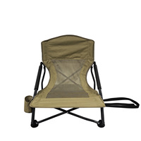 Silla Plegable Portátil para Exteriores, Silla de Pesca con Respaldo, para Picnic, Camping, Ocio, Taburete Bajo de Tela Oxford y Carbono