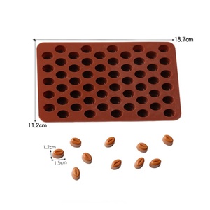 Moule à chocolat en forme de grains de café Tangchu, moule à gâteau, moule à bougies parfumées DIY, décoration, compatible four - Product Image 6