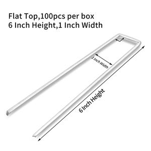 Agrafes de <span class=keywords><strong>gazon</strong></span> épingles en forme de u piquets de suture de jardin, <span class=keywords><strong>agrafe</strong></span> de <span class=keywords><strong>gazon</strong></span> galvanisée - Product Image 4