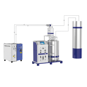 Unité de liquéfaction d'hélium industrielle 40-70L/h, système de récupération d'hélium haute pureté monté sur châssis avec moteur pour l'aérospatiale - Product Image 2