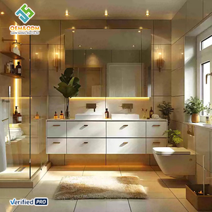 Set <span class=keywords><strong>Moderno</strong></span> di Mobili da <span class=keywords><strong>Bagno</strong></span> <span class=keywords><strong>in</strong></span> <span class=keywords><strong>Legno</strong></span> Massello OEM con Lavabo <span class=keywords><strong>in</strong></span> Ceramica, Design a Parete per Sala da Pranzo e <span class=keywords><strong>Bagno</strong></span> - Product Image 2