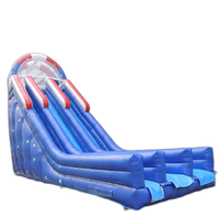 Toboggan gonflable en PVC de la meilleure qualité, palais de jeu d'hiver durable, taille personnalisée pour une location en extérieur