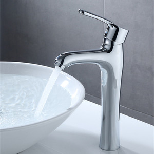 <b>Copper</b> Basin Faucet Single Hole Deck Mounted Single <b>Handle</b> Ceramic Valve Core For Bathroom Sink - Product Image 1