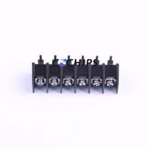 KF65R-11.0-6P Barrier Terminal Block Bent Lead Through Hole,P=11mm Connector Two Sides 11mm 1x6P Right Angle Pin - Product Image 1