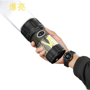 Linterna LED de alta potencia para acampar, linterna recargable, lámpara para tienda de campaña de aleación de aluminio - Product Image 2