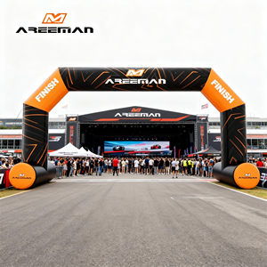Arche gonflable personnalisée pour les compétitions sportives en plein air, les courses de marathon et les promotions de marques personnalisées - Product Image 1