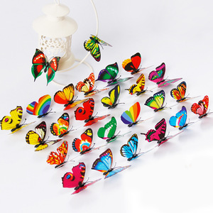 Adesivi Murali 3D a Forma di Farfalla Realistici con LED per Decorazioni Murali <span class=keywords><strong>e</strong></span> Matrimoni - Product Image 4
