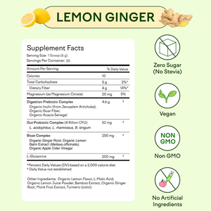 ผงเครื่องดื่มเพื่อสุขภาพลำไส้ OEM ผสมโปรไบโอติก ไฟเบอร์ และพรีไบโอติก แอลกลูตามีน สำหรับสุขภาพลำไส้ - Product Image 2