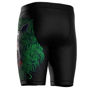 Shorts de sport pour hommes en spandex à sublimation personnalisée, longs, avec compression, shorts de compression pour hommes Bjj - Product Image 3