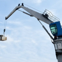 Promotion : Grue marine articulée sur chenilles de 20T, 50 tonnes, 5000 kg, certifiée BV M&O, de fabrication chinoise, pour remorque forestière