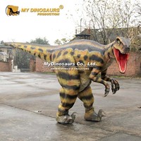 Costume de dinosaure robotique réaliste pour adulte, Velociraptor, pour Halloween