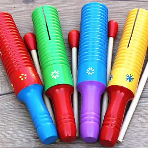 Wholesale Orff Percussion Instrument Colorful Wooden Single Sound Tube Single-threaded Sound Tube Toy Music Teaching AIDS - Product Image 2