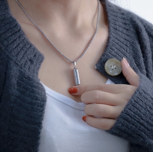 Collana con Capsule in acciaio inossidabile per vento caldo e freddo, catena di <span class=keywords><strong>maglioni</strong></span> da <span class=keywords><strong>uomo</strong></span>, stile Choker - Product Image 3