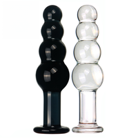 Plug anal en verre cristal, Plugs anaux, Perles anales, Baguette de plaisir, Entraîneur anal, Écologique, Étanche, Sex Factory